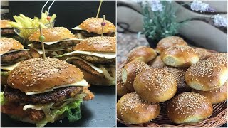 طريقة عمل ساندويتش برجر burger بخطوات سهلة جدا [upl. by Julis]