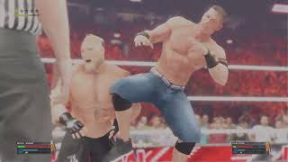 WWE Cena Vs Lesnar 1 Contender Match [upl. by Oznarol]