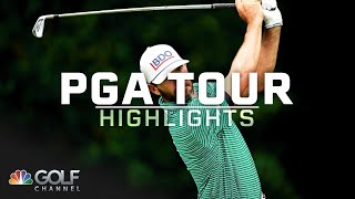 PGA Tour Highlights 2023 Wyndham Championship Round 2  Golf Channel [upl. by Retse35]