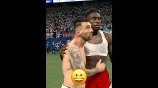 Messi amp Alphonso Davies Friendship 🥰 [upl. by Fania998]