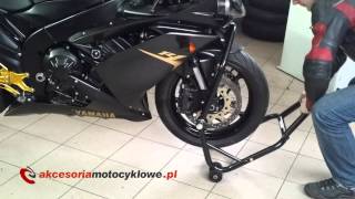 Podnośnik motocyklowy MSTYLE GTECH pod główkę ramy  przód [upl. by Deerdre481]