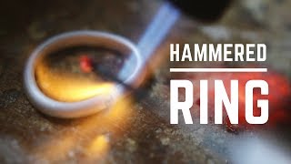 How to make a ring  from start to finish Handcrafted silver ring [upl. by Willette]