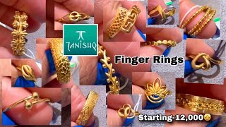 Tanishq 22k trendy Light weight Finger Ring Designs with PriceDaily wear Ringsimdeeya deeya [upl. by Artemas]