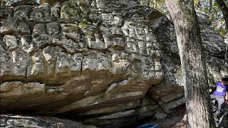 Outdoor Bouldering at Stone Fort 10224 [upl. by Ainafetse611]