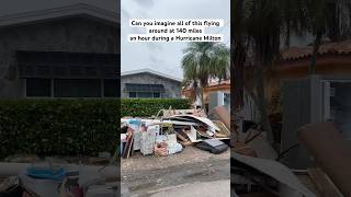 Debris after Hurricane Helene Redington Beach Florida hurricane hurricanemilton [upl. by Kumler152]