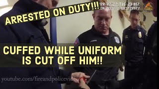 Officer Arrested While On Duty Uniform Cut off him [upl. by Agan559]