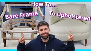 HOW TO PREP A CHAIR FRAME FOR UPHOLSTERY  UPHOLSTER A CHAIR FRAME  FaceliftInteriors [upl. by Iral]