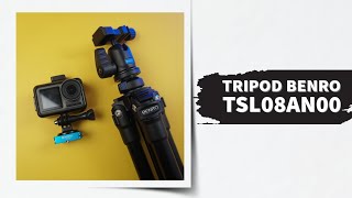 Unboxing Tripod Benro TSL08AN00  Buat Kamera amp Smartphone [upl. by Airetahs]