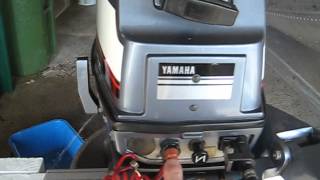 1989 Yamaha 15HP outboard  first run after purchase [upl. by Kidd]