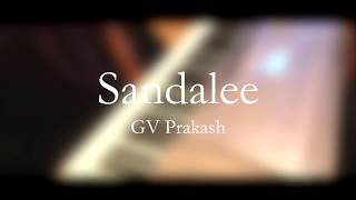 Sandalee BGM on Piano  G V Prakash  Janarthan Rasiah Piano BGMS [upl. by Atnad]