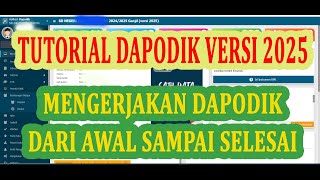 Tutorial Dapodik  Mengerjakan Dapodik 2025 Dari Awal Sampai Selesai [upl. by Lepper919]