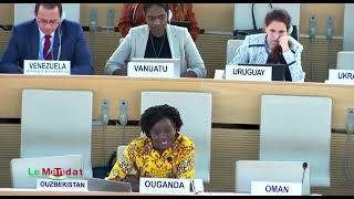 Uganda Mary Kibere Namono│General Debate at UN Human Rights Council [upl. by Annawal]