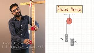 Motion of Blocks in an Atwood Machine  Ankit Rathore  IIT Bombay [upl. by Candy]