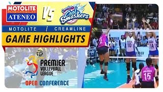 PVL OC 2018 AteneoMotolite vs Creamline  Game Highlights  October 28 2018 [upl. by Aitnecserc]