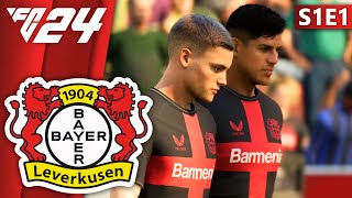 My German Journey Begins  FC 24 Bayer Leverkusen Career Mode S1E1 [upl. by Arick]