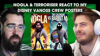 Nogla amp Terroriser REACT to my Parody Vanoss Crew Film Posters [upl. by Olds]