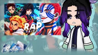 Hashiras react to rap Akaza vs Caçadores KNY Mundo Transparente •Kaito• [upl. by Felisha567]