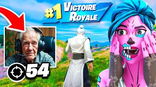 J’ai Rencontré le Papy le plus Fort de Fortnite  👴🏻 97 ans [upl. by Nnaer]