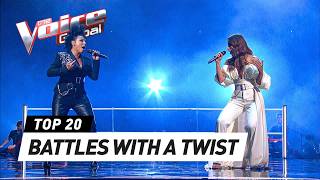 CRAZY UNEXPECTED BATTLE combinations on The Voice [upl. by Brigid]