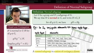 3019C Extra Normal Subgroups and Conjugacy Classes [upl. by Ahsaeym]