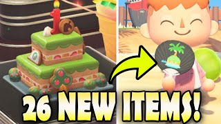 26 ANNIVERSARY ITEMS REVEALED in Animal Crossing New Horizons [upl. by Timothee432]