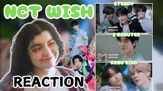 NCT WISH 💚Reaction  Steady Songbird and 3 Minutes MVs [upl. by Magna81]