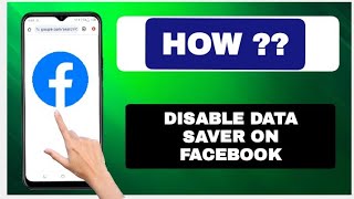 how to disable data saver on facebook [upl. by Blakelee]