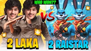 2 LAKA GAMER VS 2 RAISTAR CHALLENGE😱 WHO WON GARENA FREE FIRE [upl. by Eenyaj]