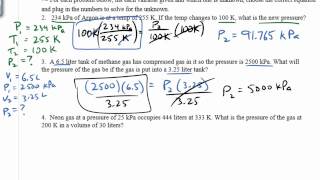 Gas Law Practice Problems Boyles Law Charles Law Gay Lussacs Combined Gas Law Crash Chemistry [upl. by Catha]