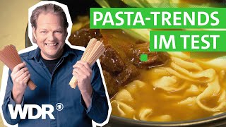 Björn Freitag testet moderne Nudelgerichte Udon und BakedFetaPasta  Der Vorkoster  WDR [upl. by Adena]