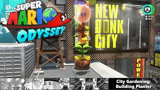 Super Mario Odyssey Metro Kingdom  City Gardening Building Planter [upl. by Duer]