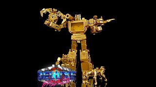 Legends NewAge Toys Gold Version Scaramanga Transformer Review G1 Golden Lagoon Soundwave [upl. by Tinaret]