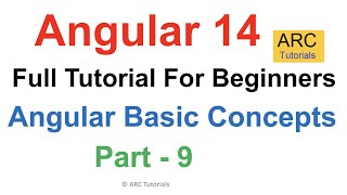 Angular 14 Tutorial For Beginners 9  Basic Concepts  Angular 14 Tutorial Project [upl. by Anauq]