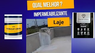 Decor colors vs Veda Laje impermeabilização diferenças qual é a melhor [upl. by Hsoj]