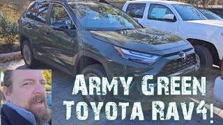 A look at the new Army Green color in the Toyota Rav4 Woodland edition [upl. by Neleb]