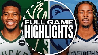 BUCKS at GRIZZLIES  FULL GAME HIGHLIGHTS  October 31 2024 [upl. by Cantlon]