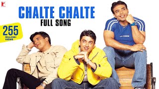 Chalte Chalte  Full Song  Mohabbatein  Shah Rukh Khan Uday Chopra Jugal Hansraj Jimmy Shergill [upl. by Ynnam936]