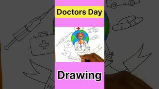 Doctors Day Drawing 😍shorts doctorsdaydrawing [upl. by Portuna278]