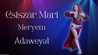 Csiszár Mari dancing shaabi to Adaweyat by Mohamed Shahin mix of songs by Ahmed Adaweya bellydance [upl. by Eiro615]