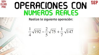 Operaciones con Números Reales  Suma y Resta [upl. by Oribel]