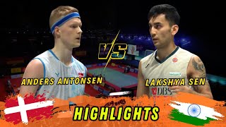 Badminton Lakshya Sen vs Anders Antonsen Yonex All England Open 2024 [upl. by Ahsats]