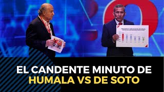 Debate presidencial JNE Hernando de Soto y Ollanta Humala protagonizaron intercambio de palabras [upl. by Eclud583]