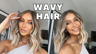 HOW TO WAVE YOUR HAIR WITH A STRAIGHTENER TUTORIAL [upl. by Dagall]