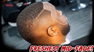 Barber Tutorial Fresh MidFadeSharp Line up [upl. by Oleta]