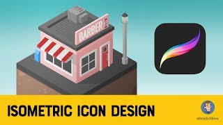 Isometric Drawing in Procreate Tutorial [upl. by Nobel]