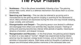 Four Phases and Four Tasks of Grieving [upl. by Tolmach]