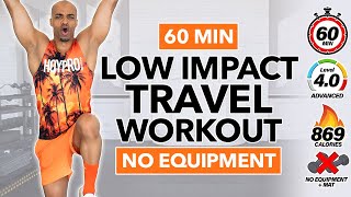 60 MIN Full Body Low Impact  No Equipment  Travel Workout NO REPEATS [upl. by Gary]