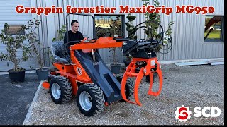 Grappin forestier MaxiGrip MG 950 SCD équipements [upl. by Ecinaj]