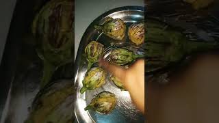 Bharli vangi RecipeStuffed Brinjal recipe shots [upl. by Ainahpets499]