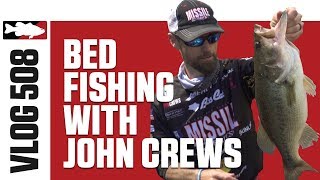 John Crews Bed Fishing on Smith Mountain Lake  Tackle Warehouse VLOG 508 [upl. by Derfnam]